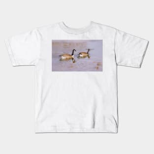 Canada Geese in Winter Kids T-Shirt